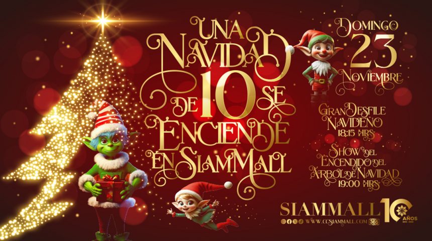 Encendido del árbol: ¡Comienza la Navidad en Siam Mall!