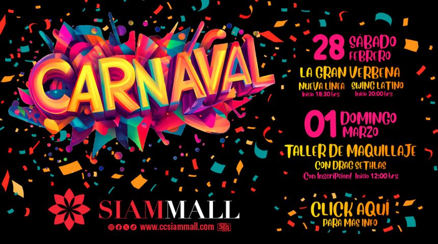 Carnaval en Siam Mall: dos días para vivir la fiesta a lo grande