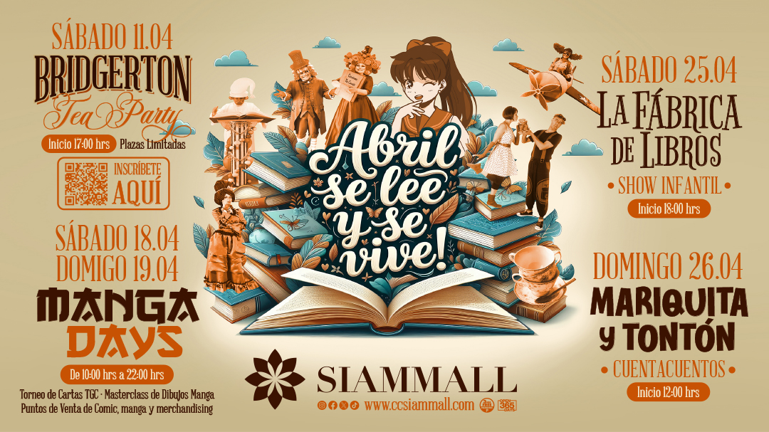 Abril se lee y se vive en Siam Mall Abril se lee y se vive en Siam Mall